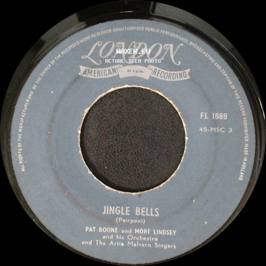 Pat Boone And Mort Lindsey And His Orchestra And The Artie Malvern Singers - White Christmas / Jingle Bells side B