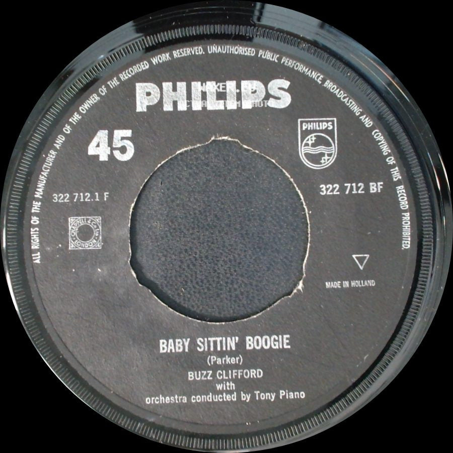 Buzz Clifford - Driftwood / Baby Sittin' Boogie side B