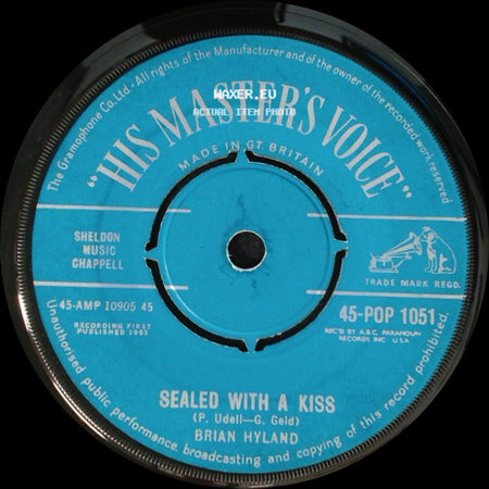 Brian Hyland - Summer Job / Sealed With A Kiss side B