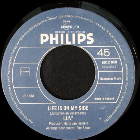 Luv' - Life Is On My Side / Trojan Horse side A