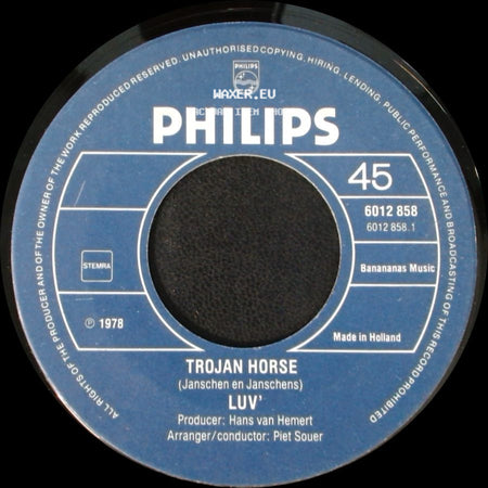 Luv' - Life Is On My Side / Trojan Horse side B