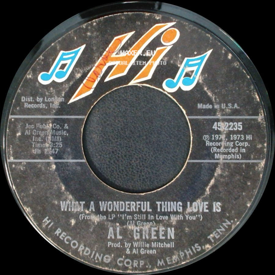 Al Green - Call Me (Come Back Home) / What A Wonderful Thing Love Is side B