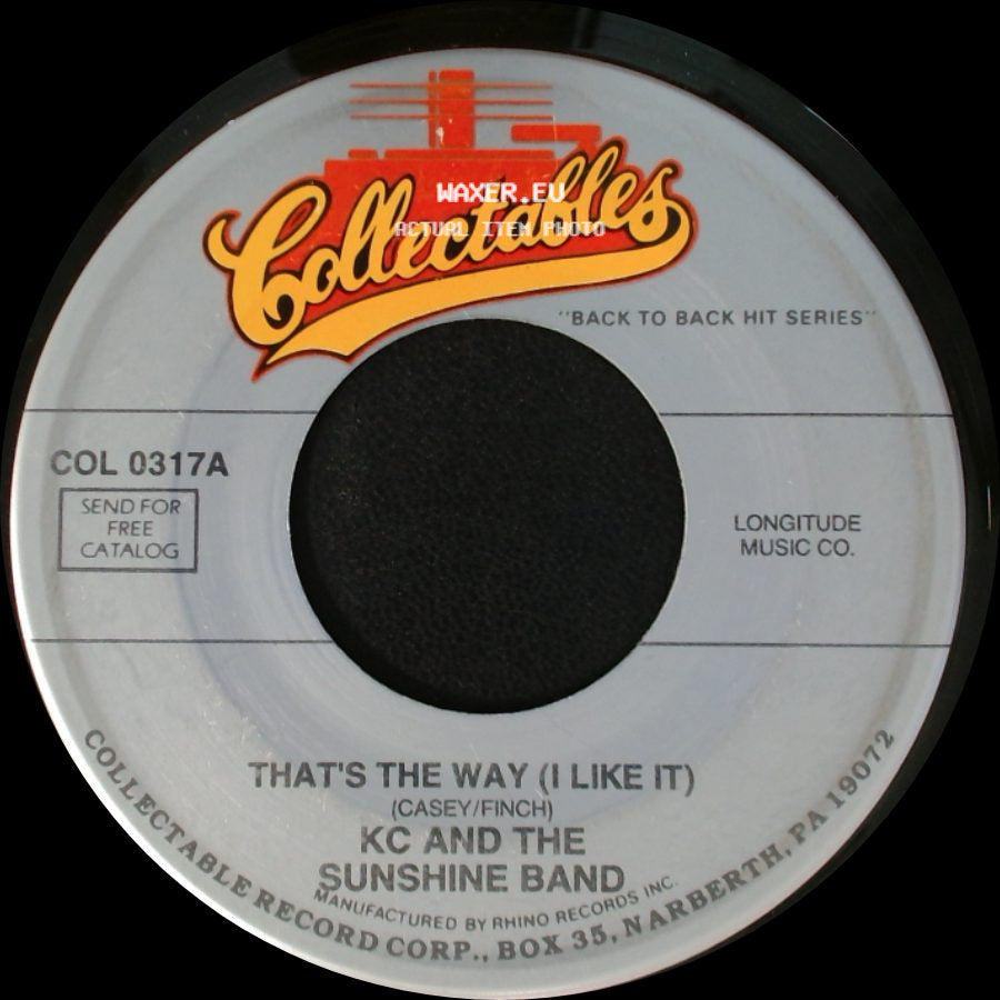 Kc And The Sunshine Band - Queen Of Clubs / That's The Way (I Like It) side B