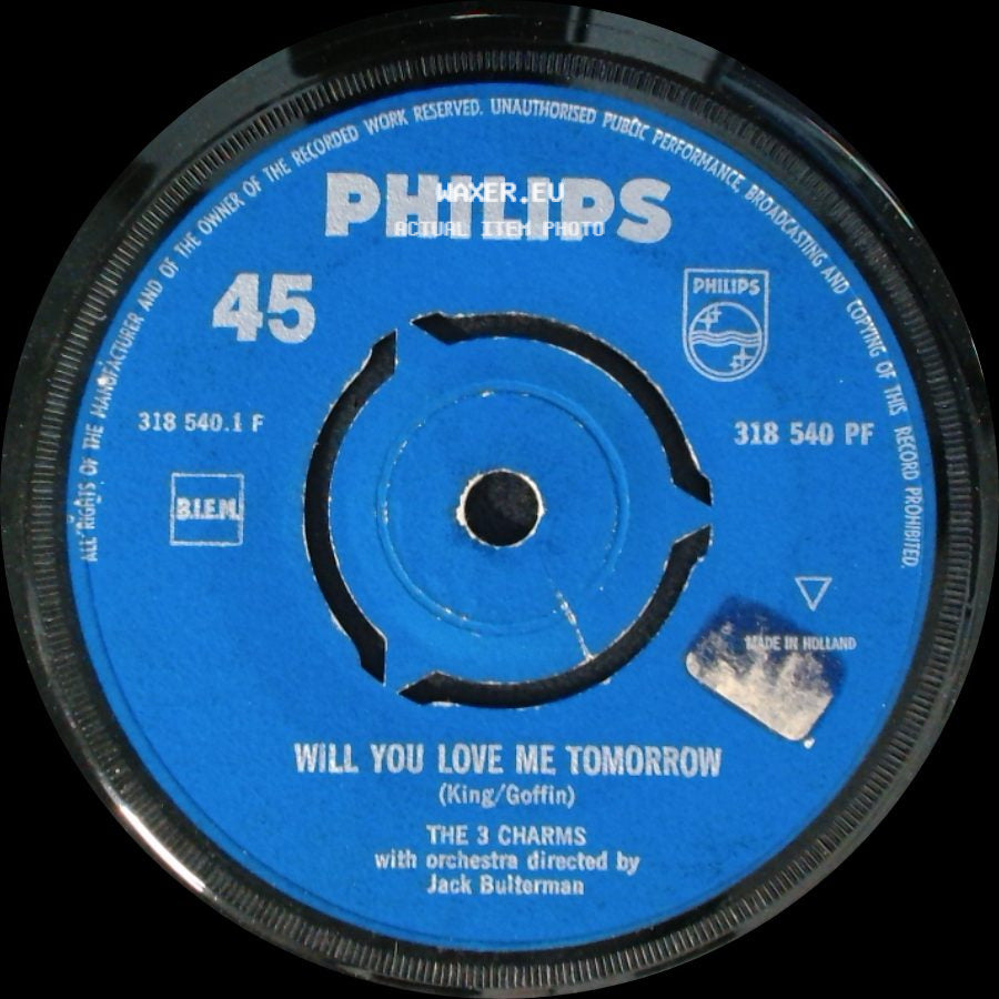 The 3 Charms - Carolina Moon / Will You Love Me Tomorrow side B