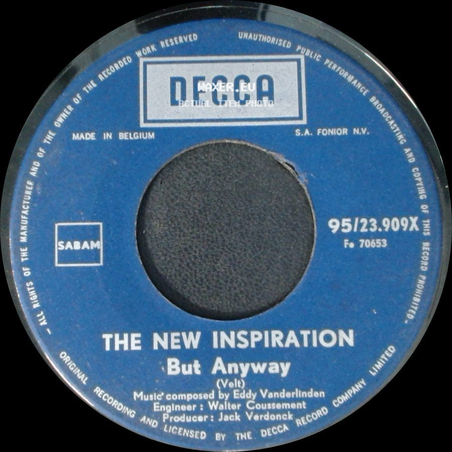 The New Inspiration - Rainbow (I Love You) / But Anyway side B