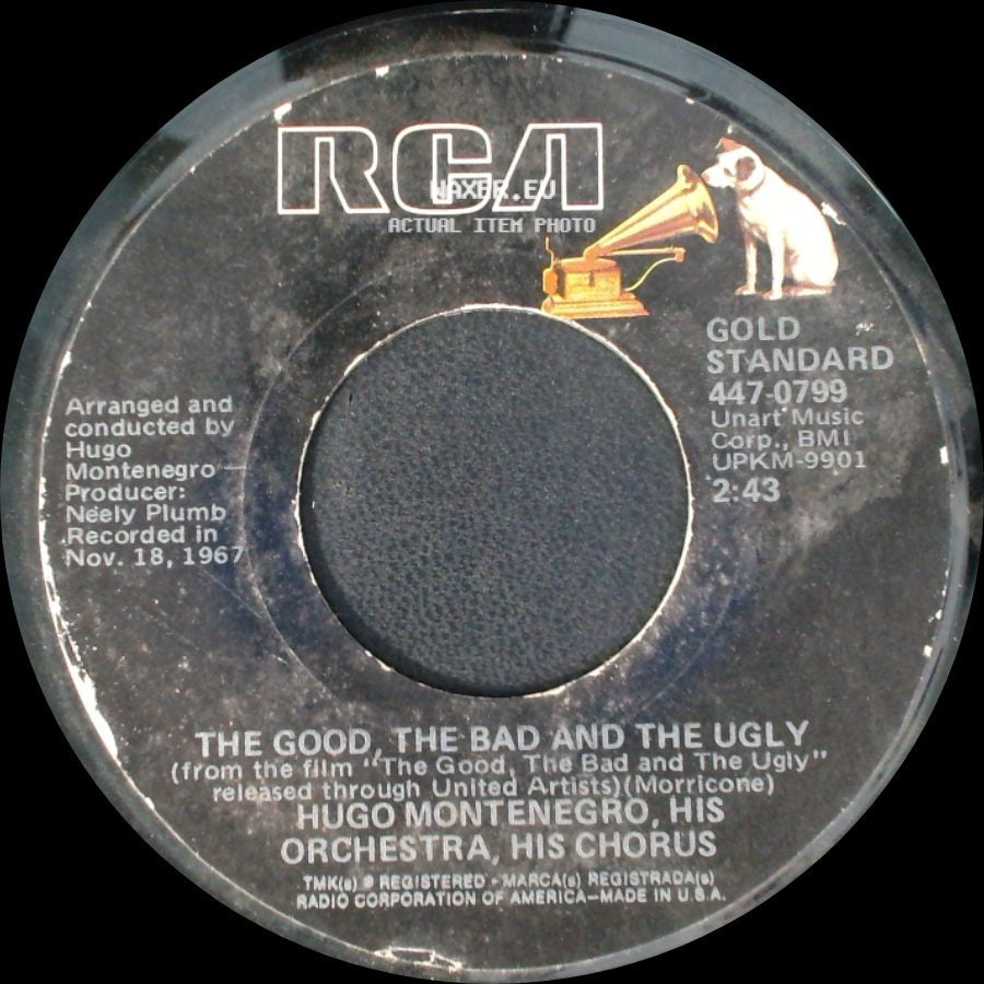 Hugo Montenegro, His Orchestra, His Chorus / Hugo Montenegro And His Orchestra - The Good, The Bad And The Ugly / For A Few Dollars More side A
