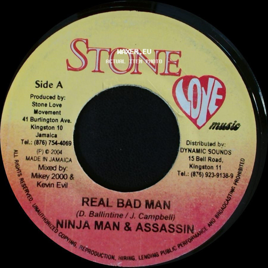Ninja Man & Assassin / Jazwad - Real Bad Man / Bad Flu Version side A