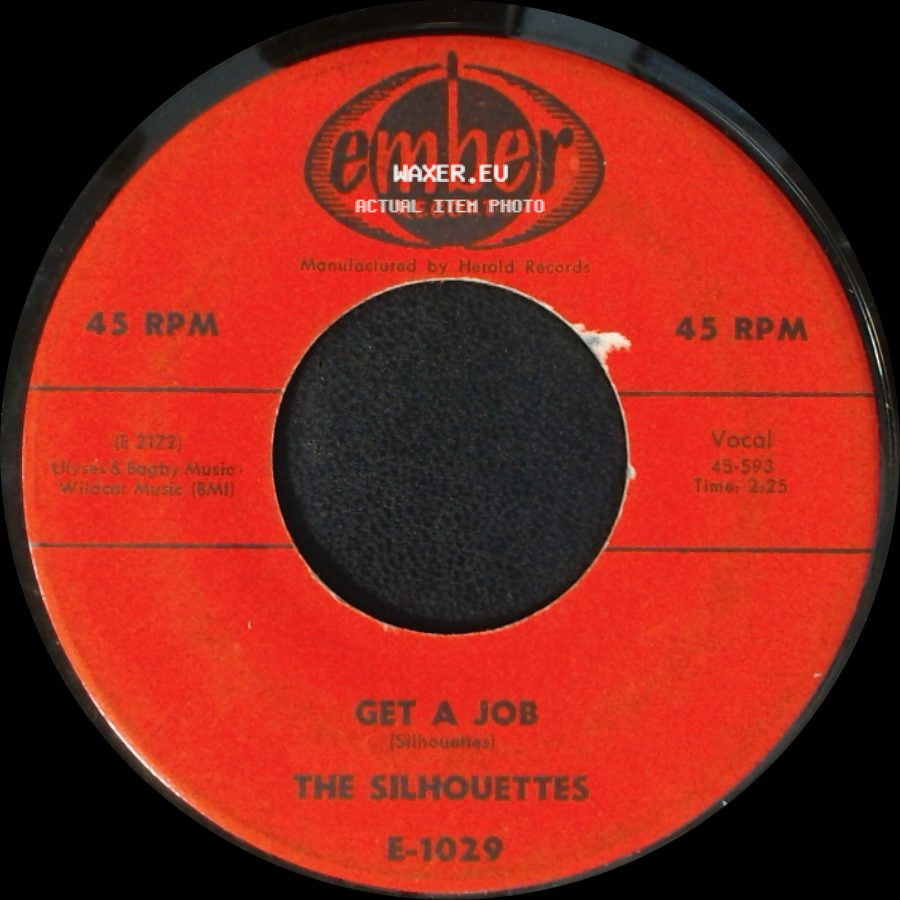 The Silhouettes - I Am Lonely / Get A Job side B