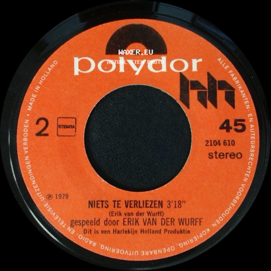 Herman Van Veen En Monique Van Der Ven / Erik Van Der Wurff - Uit Elkaar / Niets Te Verliezen side B