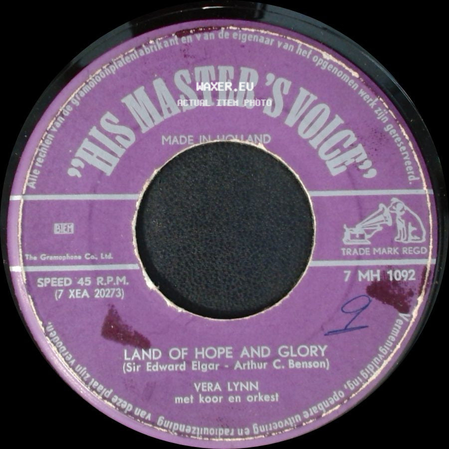 Vera Lynn - From The Time You Say Goodbye / Land Of Hope And Glory side B