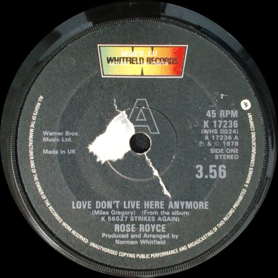 Rose Royce - Love Don't Live Here Anymore / Do It, Do It side A