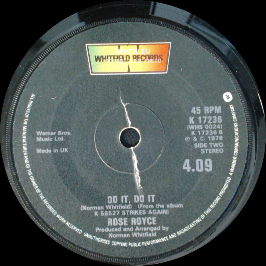 Rose Royce - Love Don't Live Here Anymore / Do It, Do It side B