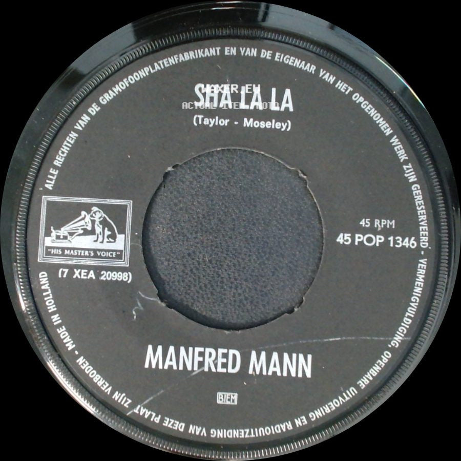 Manfred Mann - John Hardy / Sha La La side B