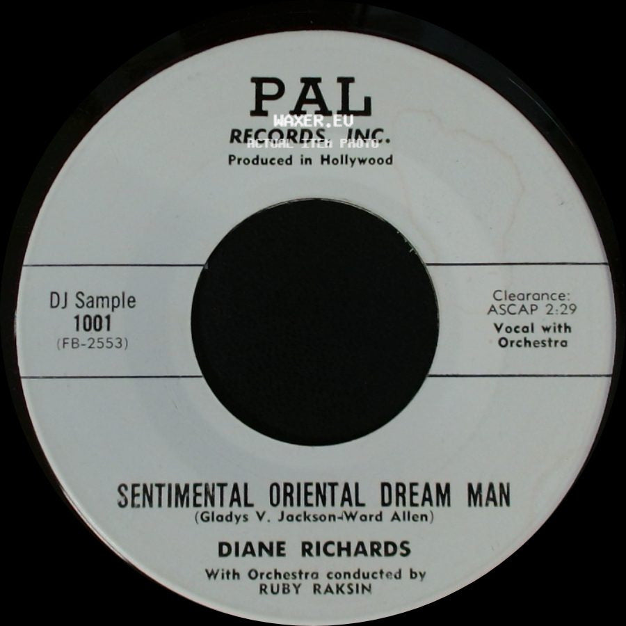 Diane Richards - Sentimental Oriental Dream Man / He Says I'm Too Young side A