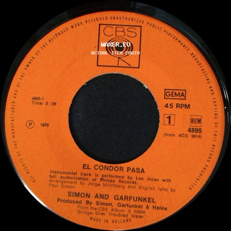 Simon And Garfunkel - El Condor Pasa / Why Don't You Write Me side A