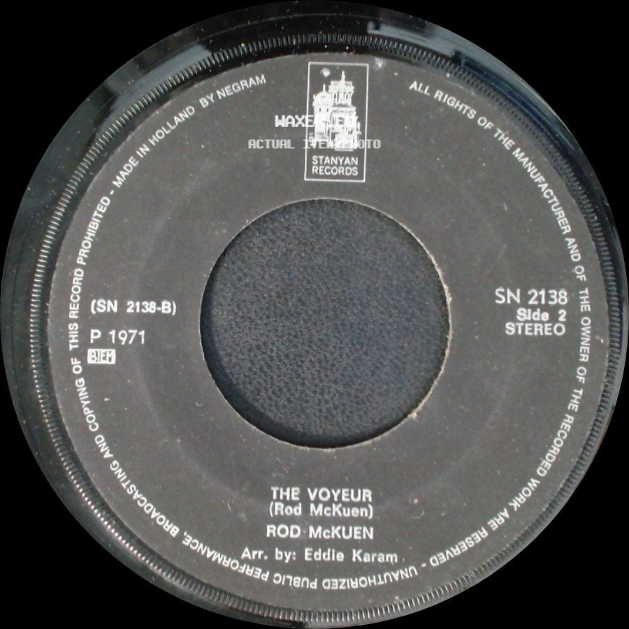 Rod Mckuen - The Voyeur / The Voyeur side B