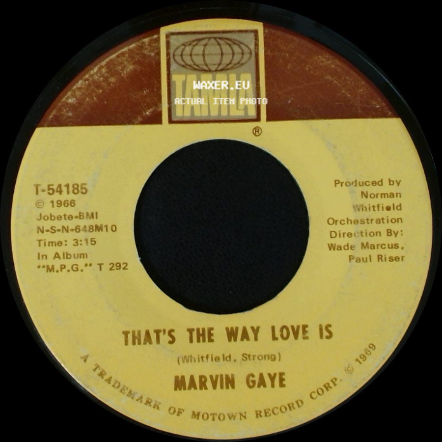 Marvin Gaye - That's The Way Love Is / Gonna Keep On Tryin' Till I Win Your Love side A