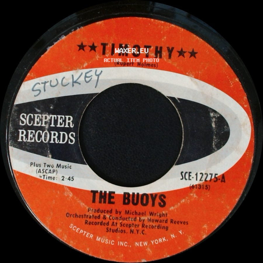 The Buoys - Timothy / It Feels Good side A