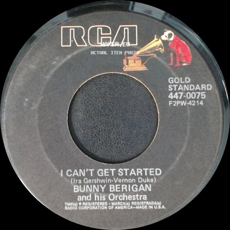 Bunny Berigan And His Orchestra - Frankie And Johnnie / I Can't Get Started side B