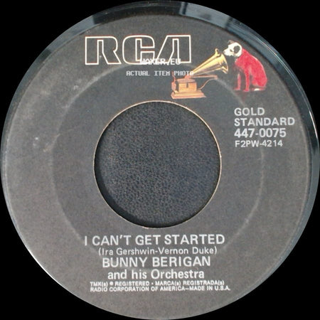 Bunny Berigan And His Orchestra - Frankie And Johnnie / I Can't Get Started side B