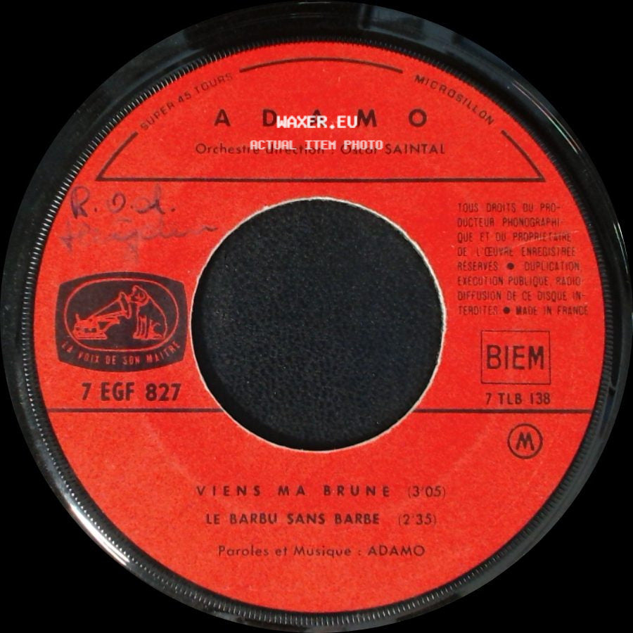 Adamo - Mes Mains Sur Tes Hanches / Unknown Title B side B