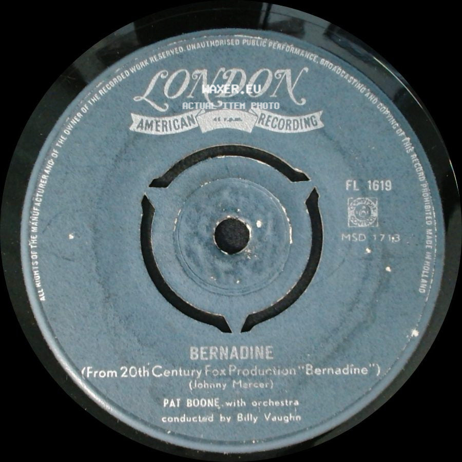 Pat Boone - Bernadine / Love Letters In The Sand side A