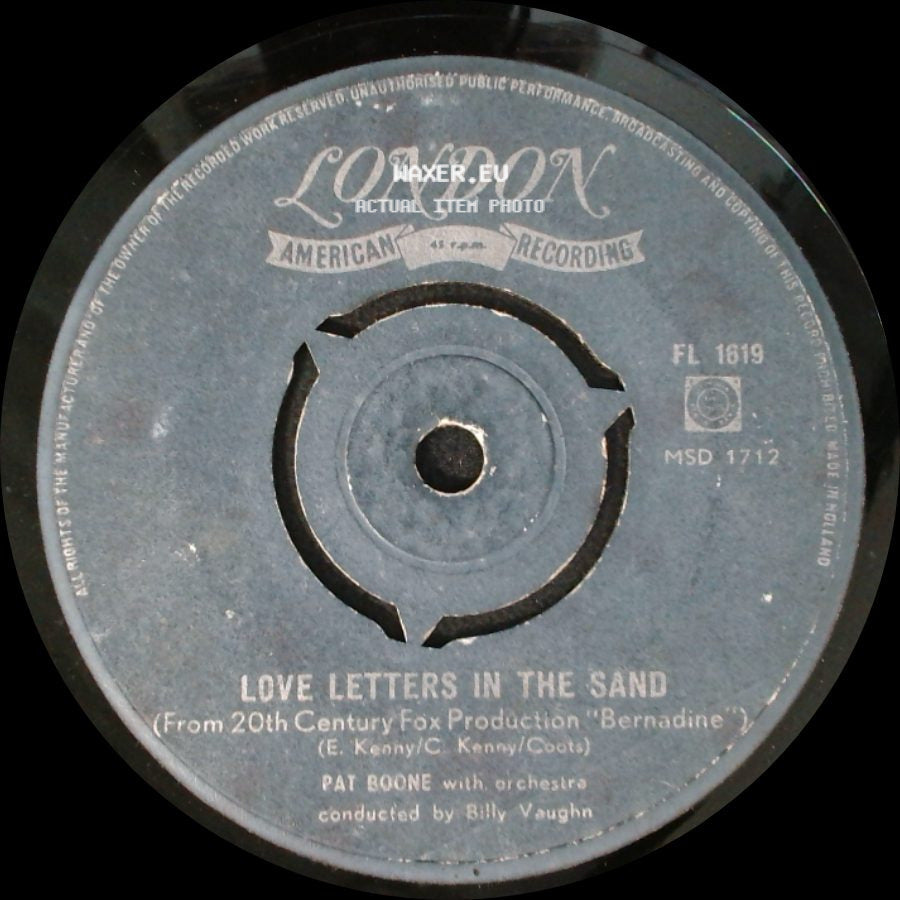 Pat Boone - Bernadine / Love Letters In The Sand side B