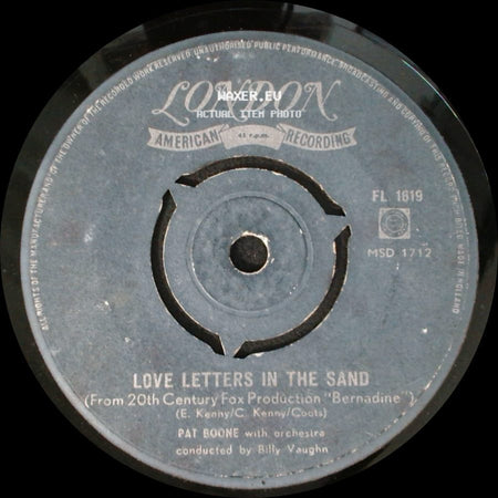 Pat Boone - Bernadine / Love Letters In The Sand side B
