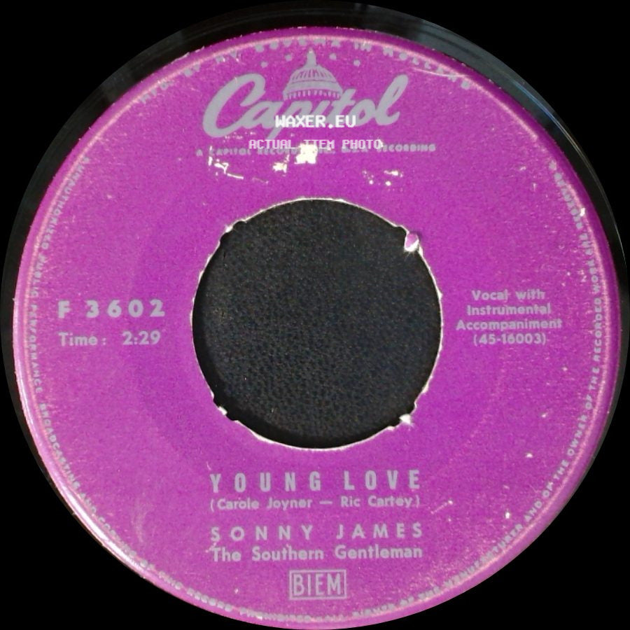 Sonny James - You're The Reason I'm In Love / Young Love side B