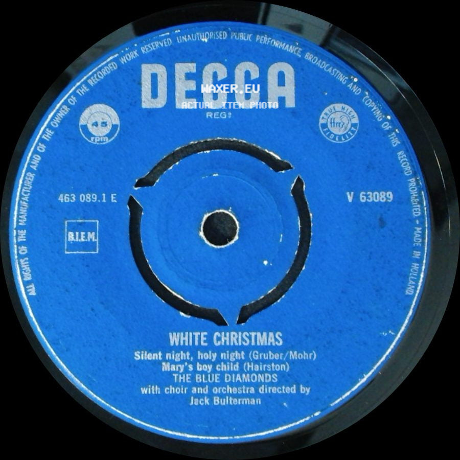 The Blue Diamonds - White Christmas / White Christmas side A