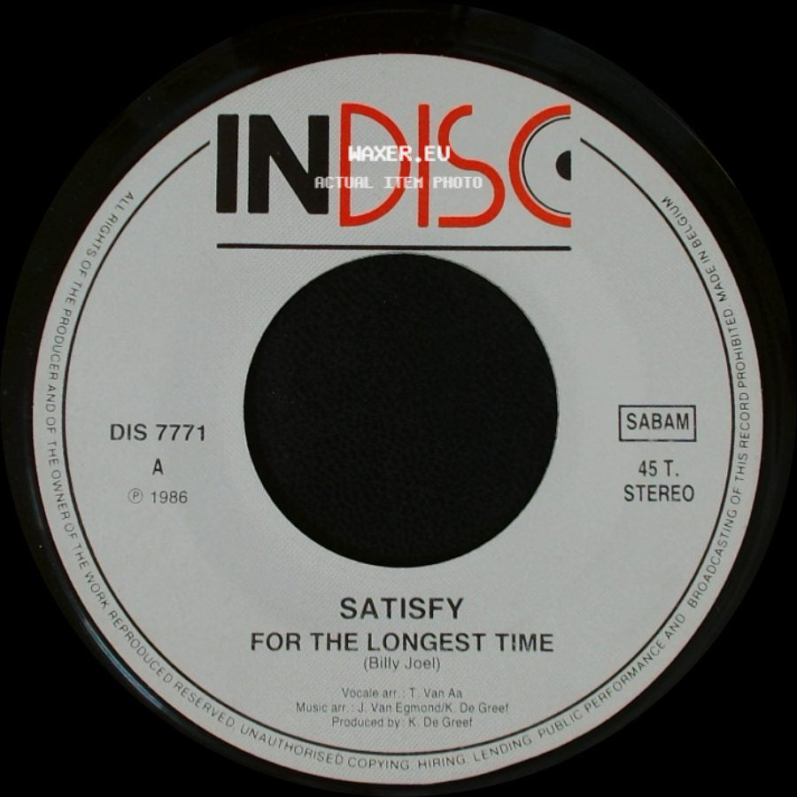 Silence Is Golden - Satisfy For The Longest Time / Satisfy side A