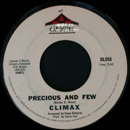 Climax - Park Preserve / Precious And Few side B