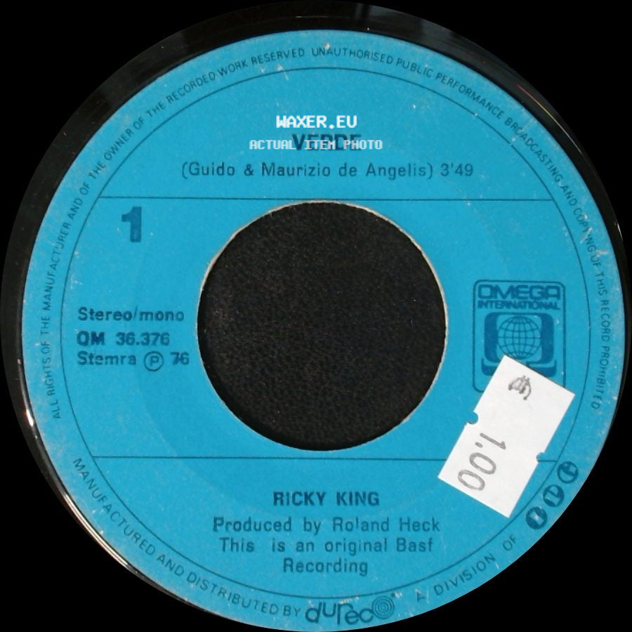 Ricky King - Go - Cart / Verde side B