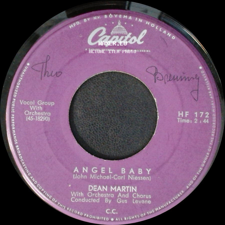 Dean Martin - Angel Baby / Makin' Love Ukulele Style side A