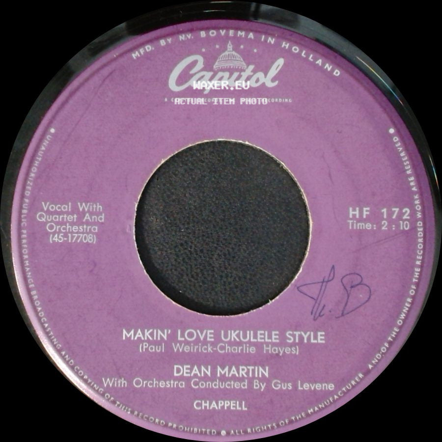 Dean Martin - Angel Baby / Makin' Love Ukulele Style side B