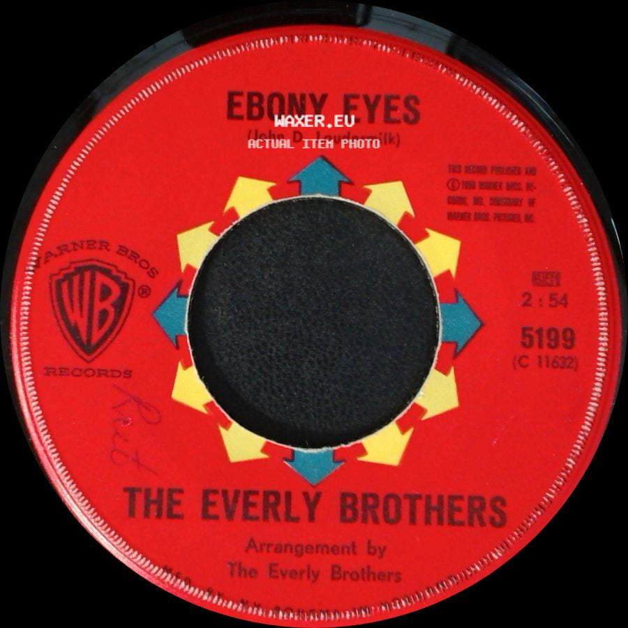 The Everly Brothers - Ebony Eyes / Walk Right Back side A