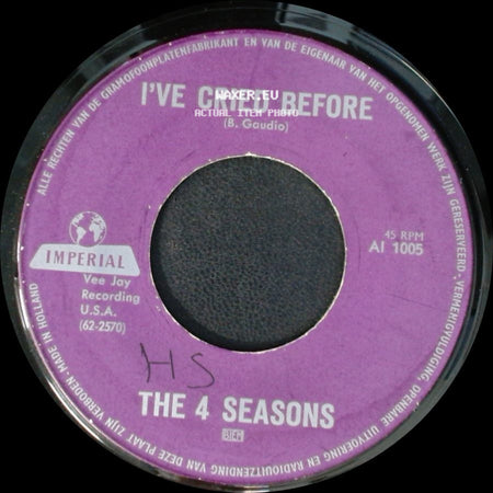The 4 Seasons - I've Cried Before / Sherry side A