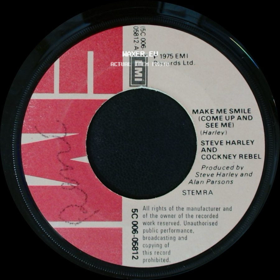Steve Harley And Cockney Rebel - Another Journey / Make Me Smile (Come Up And See Me) side B