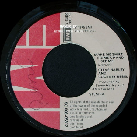 Steve Harley And Cockney Rebel - Another Journey / Make Me Smile (Come Up And See Me) side B
