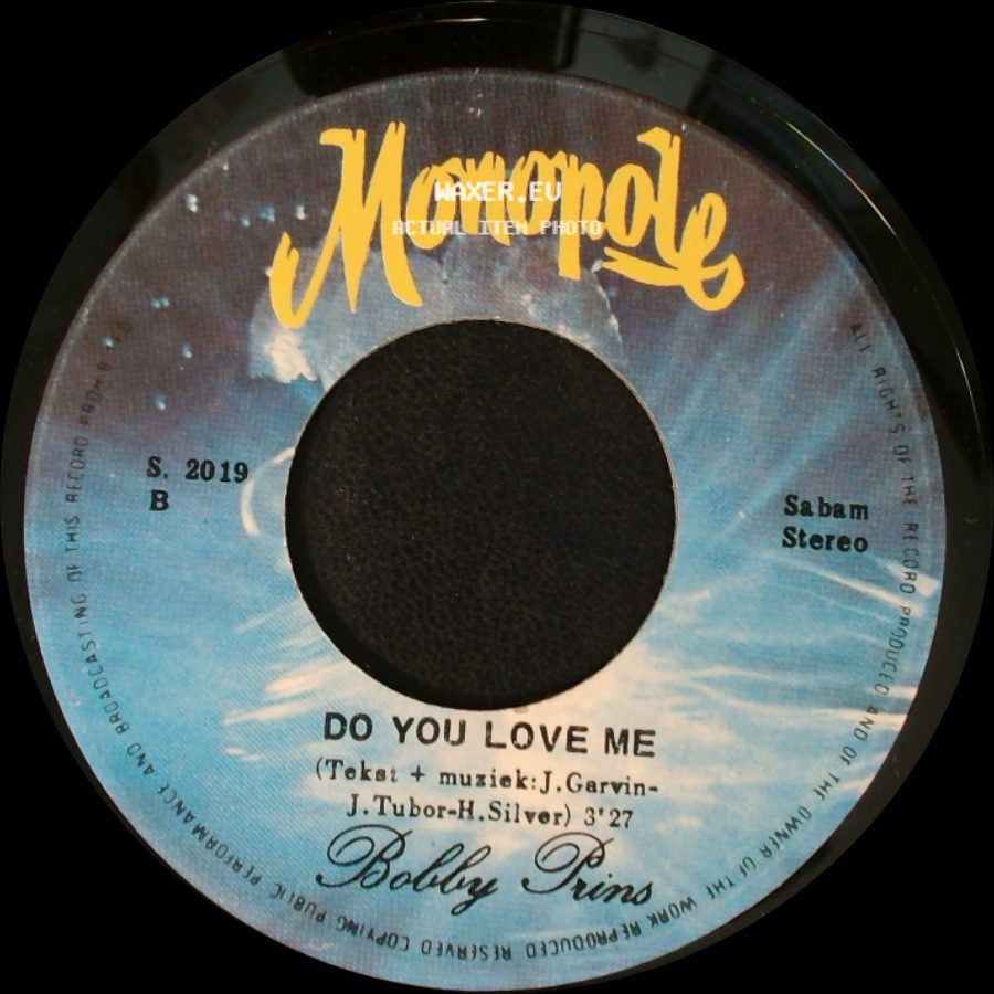 Bobby Prins - Mona Lisa / Do You Love Me side B