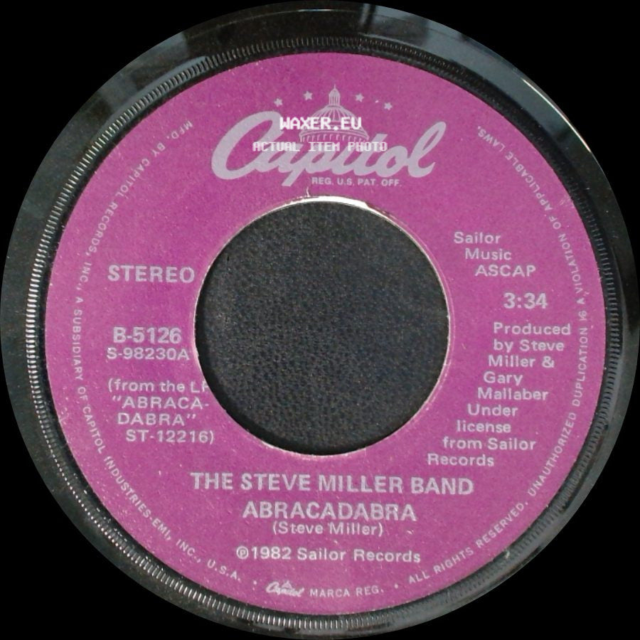 The Steve Miller Band - Baby Wanna Dance / Abracadabra side B