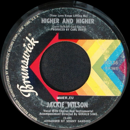 Jackie Wilson - Higher And Higher (Your Love Keeps Lifting Me) / I'm The One To Do It side A