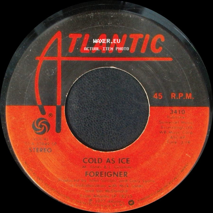 Foreigner - I Need You / Cold As Ice side B