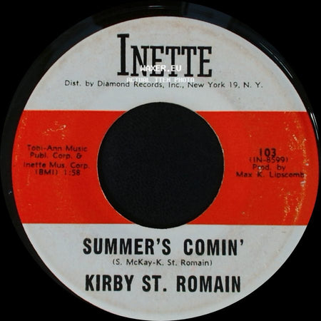 Kirby St. Romain - Miss You So / Summer's Comin' side B