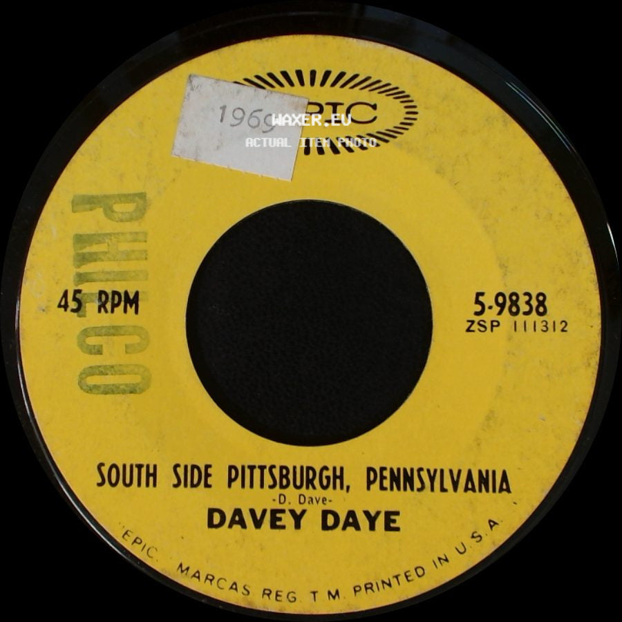 Davey Daye - South Side Pittsburgh, Pennsylvania / Little Polish Boy side A