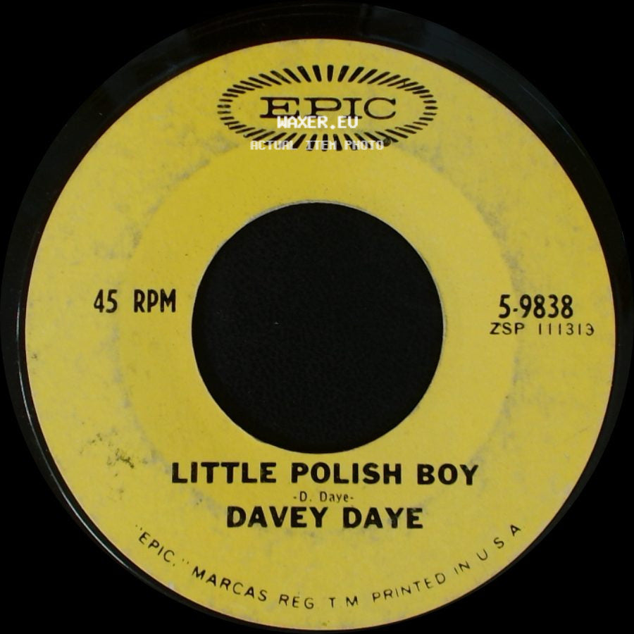 Davey Daye - South Side Pittsburgh, Pennsylvania / Little Polish Boy side B