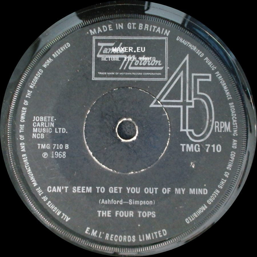 The Four Tops - Do What You Gotta Do / Can't Seem To Get You Out Of My Mind side B