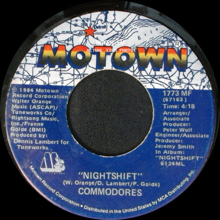 Commodores - Nightshift / I Keep Running side A