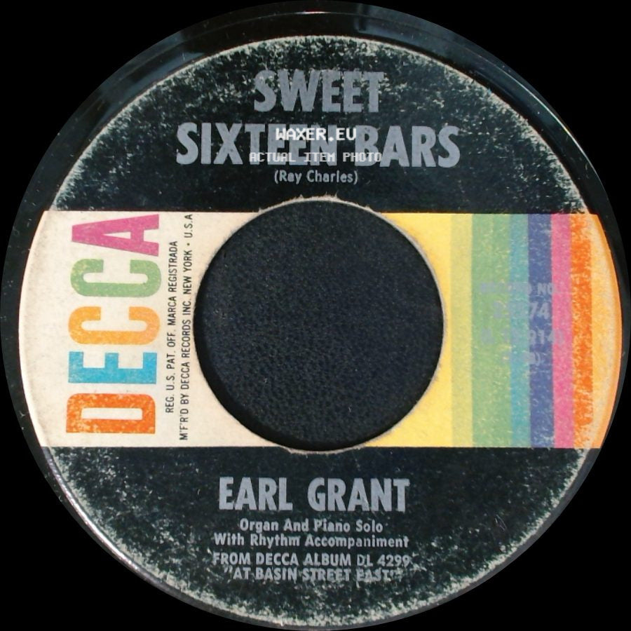 Earl Grant - Sweet Sixteen Bars / Learnin' The Blues side A
