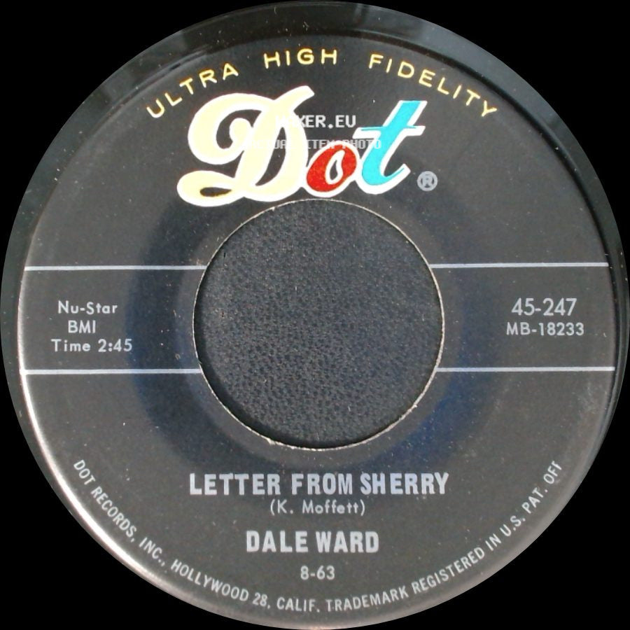 Dale Ward - Letter From Sherry / One Last Kiss Cherie side A